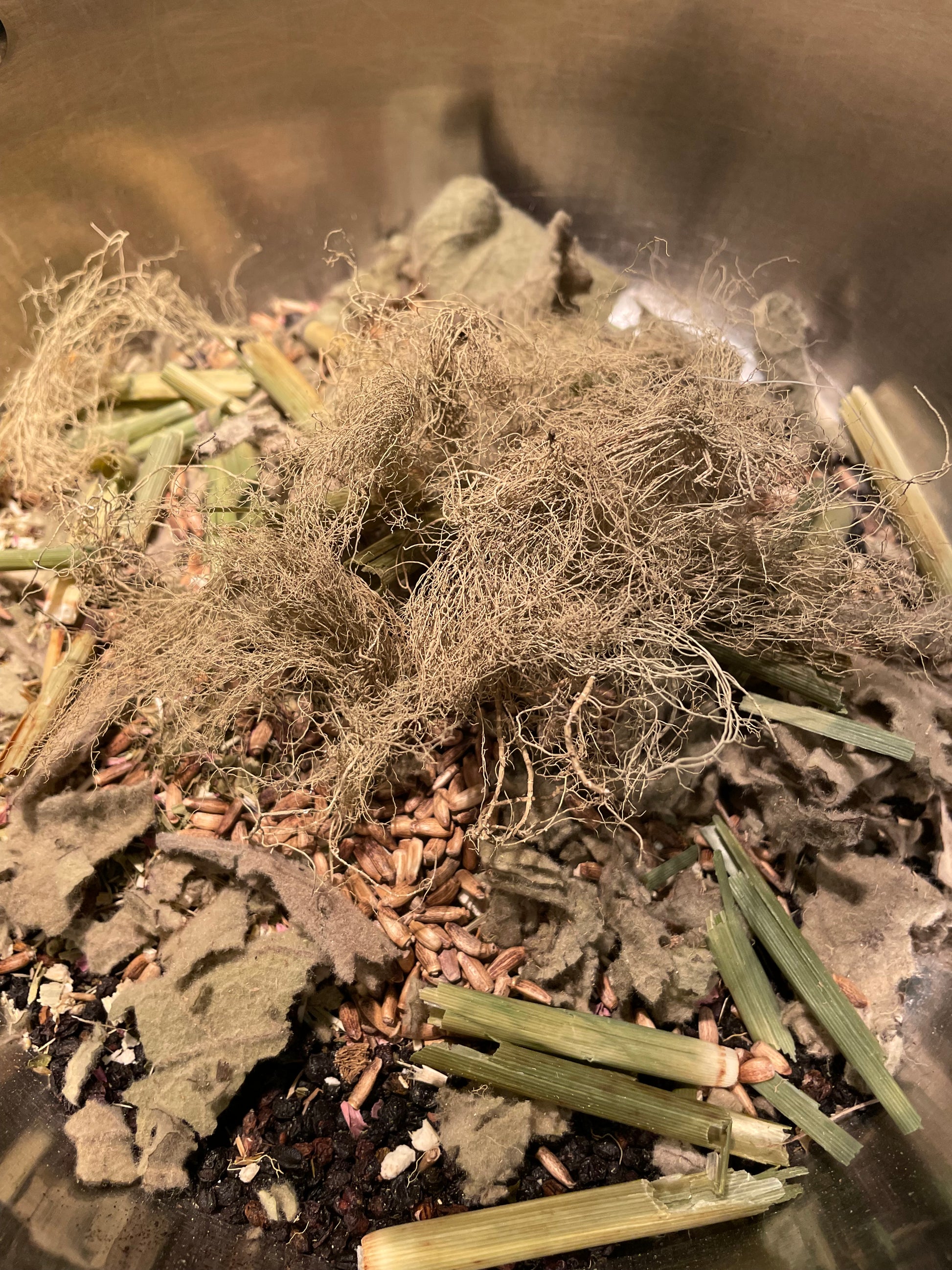 Close up of the herbs used in this tonic.